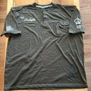 Military Style Tee with lots of Accents